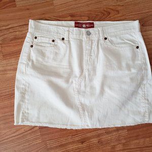Lucky Brand White Denim Mini Skirt NWOT